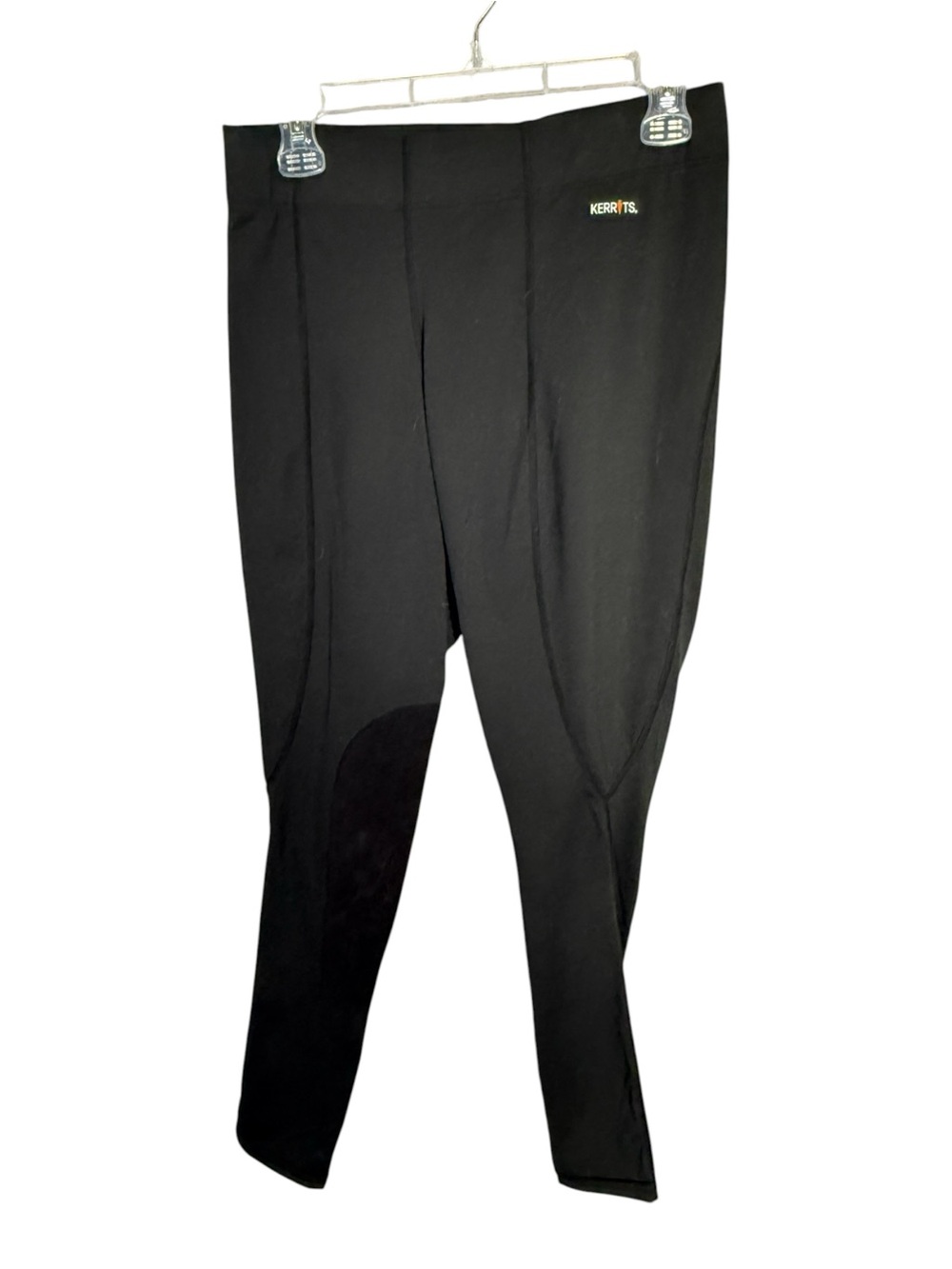 Kerrits Black Riding Tights Knee Patches Lightweight Equestrian L